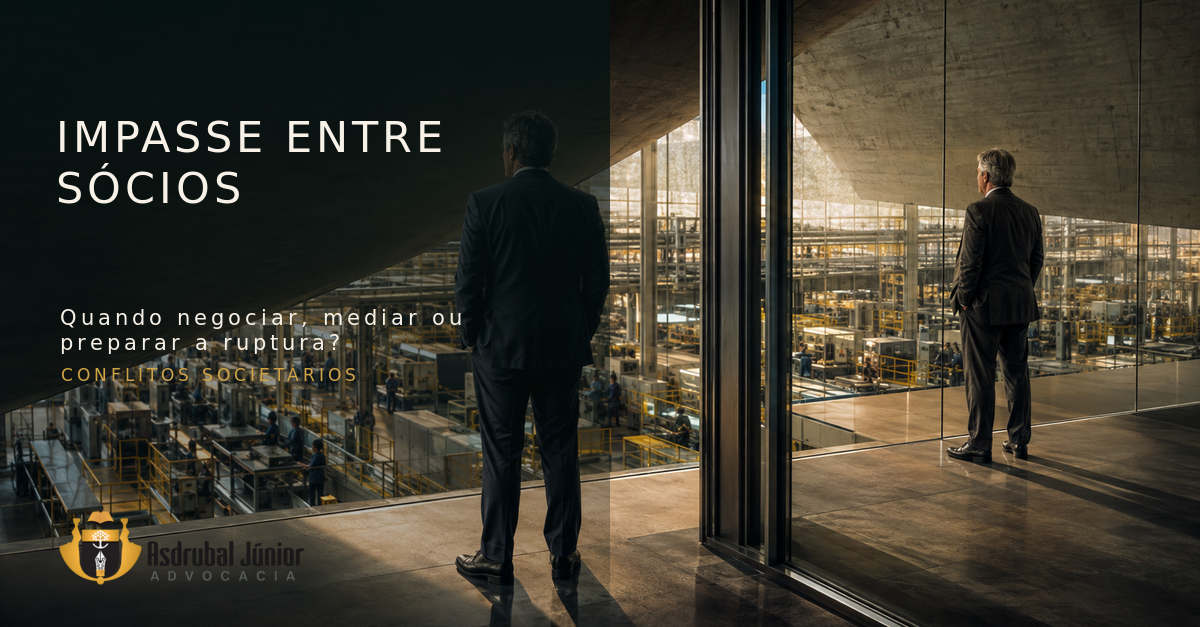 Dois sócios separados por caminhos estratégicos divergentes diante da mesma empresa